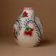 Handcrafted Ceramic Madhubani Floral Vine Decorative Art Vase